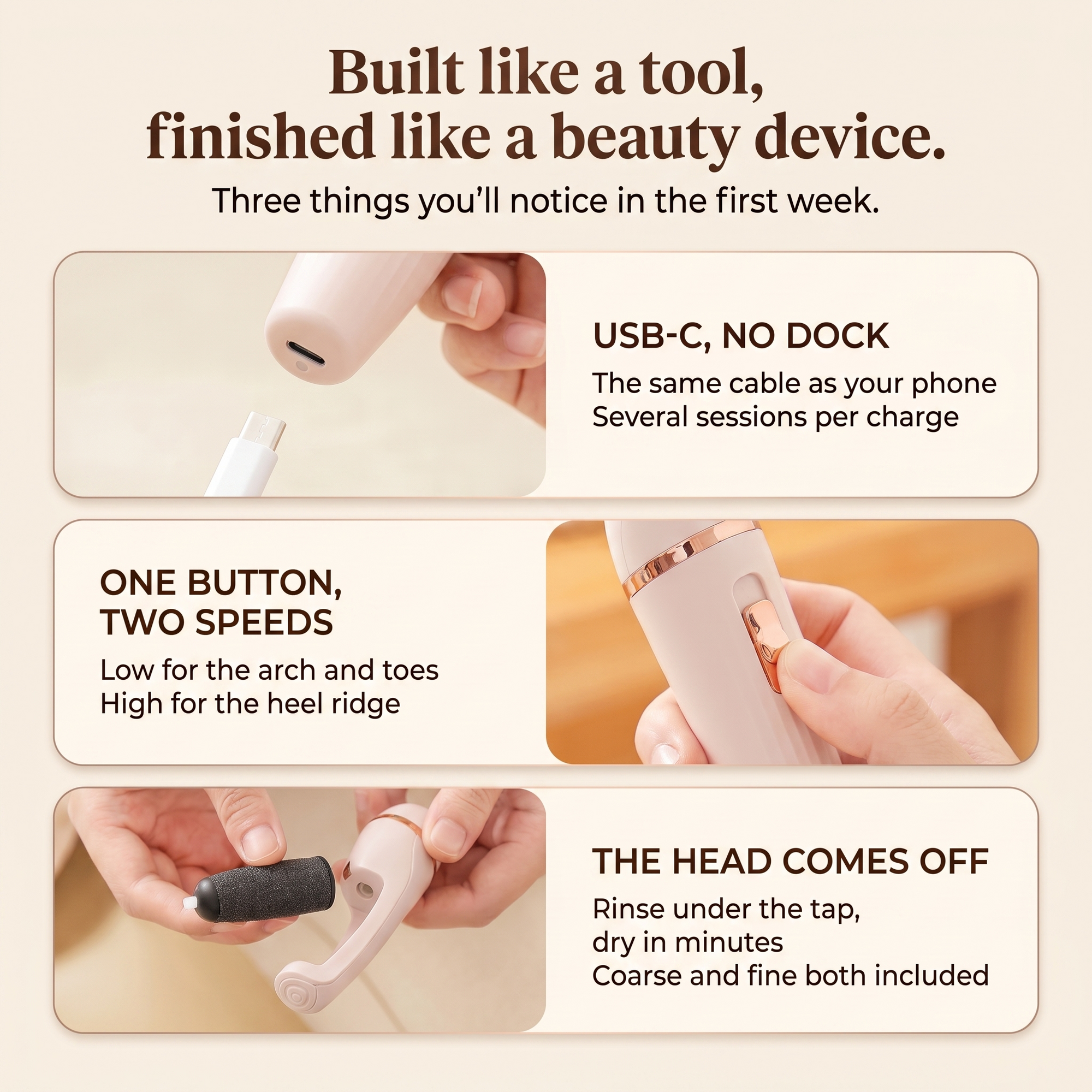 Rechargeable Electric Foot Callus Remover